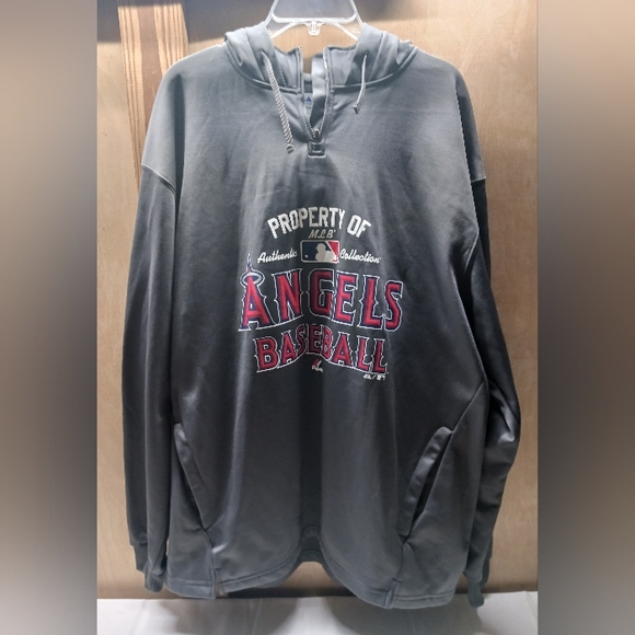 Rare Los Angeles Angels Majestic MLB authentic collection Hoodie/Size XL - Picture 1 of 12